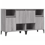 Vidaxl buffets 2 pcs sonoma gris 60x35x70 cm bois d'ingnierie
