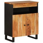 Vidaxl buffet avec 2 portes 60x33x75 cm bois massif d'acacia