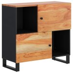 Vidaxl buffet avec 2 portes 80x33x75 cm bois massif d'acacia Vidaxl buffet avec 2 portes 80x33x75 cm bois massif d'acacia