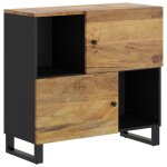 Vidaxl buffet avec 2 portes 80x33x75 cm bois massif de manguier Vidaxl buffet avec 2 portes 80x33x75 cm bois massif de manguier