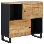 Vidaxl buffet avec 2 portes 80x33x75 cm bois massif de manguier