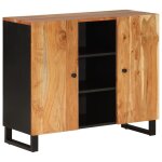 Vidaxl buffet avec 2 portes 90x33x75 cm bois massif d'acacia Vidaxl buffet avec 2 portes 90x33x75 cm bois massif d'acacia