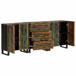 Vidaxl buffets 3 pcs 60x34x75 cm bois d'acacia massif