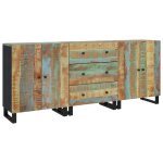 Vidaxl buffets 3 pcs bois massif de r�cup�ration