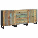 Vidaxl buffets 3 pcs bois massif de r�cup�ration
