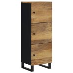 Vidaxl buffet avec 3 portes 40x33x110 cm bois massif manguier et fer Vidaxl buffet avec 3 portes 40x33x110 cm bois massif manguier et fer
