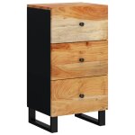 Vidaxl buffet avec 3 tiroirs 40x33, 5x75 cm bois massif d'acacia Vidaxl buffet avec 3 tiroirs 40x33, 5x75 cm bois massif d'acacia