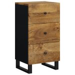 Vidaxl buffet avec 3 tiroirs 40x33, 5x75 cm bois massif de manguier