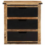 Vidaxl buffet avec 3 tiroirs 55x35x60 cm bois massif de manguier