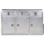 Vidaxl buffet avec 3 tiroirs style vintage aluminium Vidaxl buffet avec 3 tiroirs style vintage aluminium