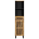 Vidaxl buffet 38x34x160 cm bois de manguier massif brut