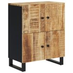Vidaxl buffet avec 4 portes 60x33x75 cm bois massif de manguier