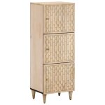 Vidaxl buffet 40x33x110 cm bois de manguier massif