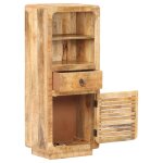 Vidaxl buffet 45x32x110 cm bois de manguier brut