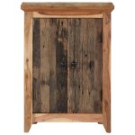 Vidaxl buffet 55x33x75 cm bois massif d'acacia et bois de rcupration