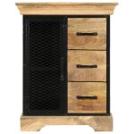 Vidaxl buffet 60x30x75 cm bois de manguier massif