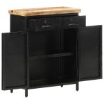 Vidaxl buffet 60x30x76 cm bois de manguier brut