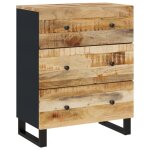 Vidaxl buffet 60x33x75 cm bois massif de manguier