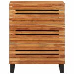 Vidaxl buffet 60x34x75 cm bois d'acacia massif
