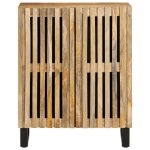 Vidaxl buffet 60x34x75 cm bois de manguier massif brut