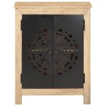 Vidaxl buffet 60x35x75 cm bois de manguier massif
