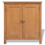 Vidaxl buffet 70x35x75 cm bois de chne massif