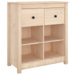 Vidaxl buffet 70x35x80 cm bois massif de pin