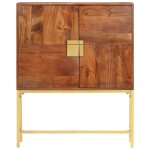 Vidaxl buffet 80x30x100 cm bois d'acacia solide