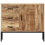 Vidaxl buffet 88x30x71 cm bois de manguier massif Vidaxl buffet 88x30x71 cm bois de manguier massif