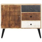Vidaxl buffet 88x30x73 cm bois de manguier massif