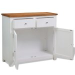 Vidaxl buffet 90x33, 5x83 cm bois de ch�ne massif