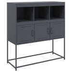 Vidaxl buffet anthracite 100, 5x39x107 cm acier