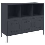 Vidaxl buffet anthracite 100, 5x39x79 cm acier