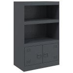 Vidaxl buffet anthracite 67x39x107 cm acier