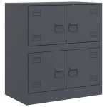 Vidaxl buffet anthracite 67x39x73 cm acier