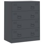 Vidaxl buffet anthracite 67x39x83 cm acier