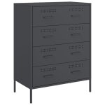 Vidaxl buffet anthracite 68x39x89 cm acier