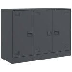 Vidaxl buffet anthracite 99x39x73 cm acier
