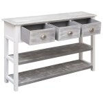Vidaxl buffet antique gris 115x30x76 cm bois Vidaxl buffet antique gris 115x30x76 cm bois