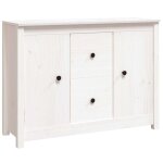 Vidaxl buffet blanc 100x35x74 cm bois massif de pin
