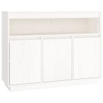 Vidaxl buffet blanc 104, 5x34x80 cm bois massif de pin Vidaxl buffet blanc 104, 5x34x80 cm bois massif de pin