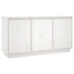 Vidaxl buffet blanc 111x34x60 cm bois massif de pin