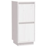 Vidaxl buffet blanc 31, 5x34x75 cm bois massif de pin