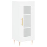 Vidaxl buffet blanc 34, 5x34x90 cm bois d'ingnierie