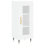Vidaxl buffet blanc 34, 5x34x90 cm bois d'ingénierie Vidaxl buffet blanc 34, 5x34x90 cm bois d'ingénierie