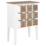 Vidaxl buffet blanc 54x30x80 cm bois massif Vidaxl buffet blanc 54x30x80 cm bois massif