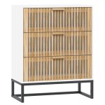 Vidaxl buffet blanc 60x30x75 cm bois d'ingnierie