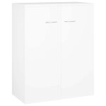 Vidaxl buffet blanc 60x30x75 cm bois d'ing�nierie