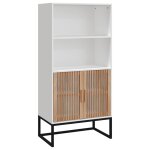 Vidaxl buffet blanc 60x35x125 cm bois d'ingnierie