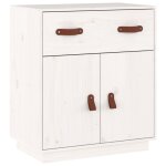 Vidaxl buffet blanc 65, 5x40x75 cm bois massif de pin Vidaxl buffet blanc 65, 5x40x75 cm bois massif de pin